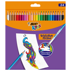 Ilusión infantil Bic - lápices de colores - niños y adultos - diferentes colores - lápiz - 24 piezas