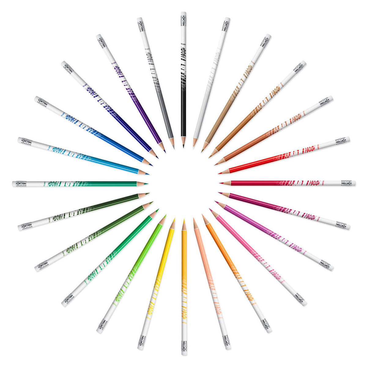 Ilusión infantil Bic - lápices de colores - niños y adultos - diferentes colores - lápiz - 24 piezas