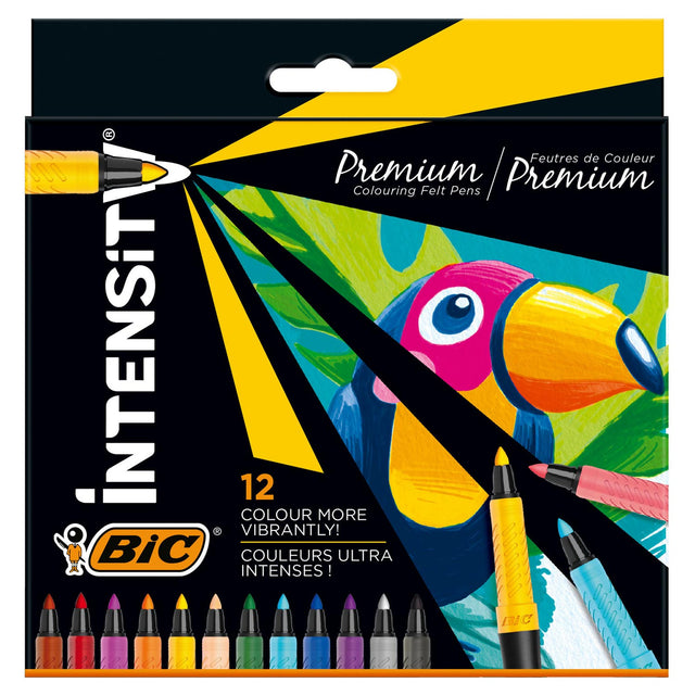 Bic intensidad de fieltro -tip plumas de lujo, 12º.