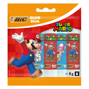 Barras de pegamento Bic super mario, 6 uds.
