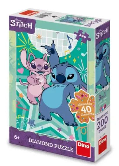 Dinotoys rompecabezas de dinosaurios de Stitch de Disney - 200 piezas
