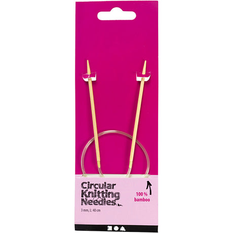Creativ Company alrededor de las agujas de tejer 3 mm, 40 cm