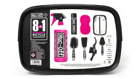 Kit de limpieza de bicicletas 8 en uno Muc-off
