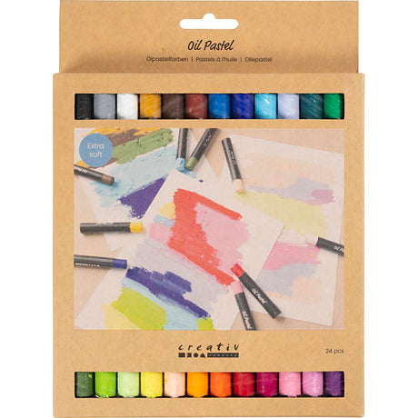 Empresa creativa https: www.cchobby.nl pasteles al óleo-l-7-cm-espesor-11-mm-pastelcolors-24-piece-1-box