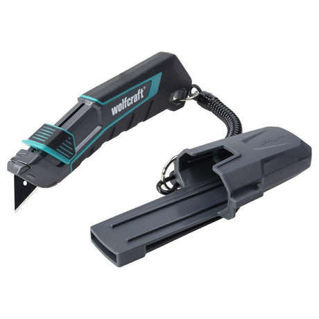 Wolfcraft - cuchillo trapezoidal - pro safety con funda - 4292000