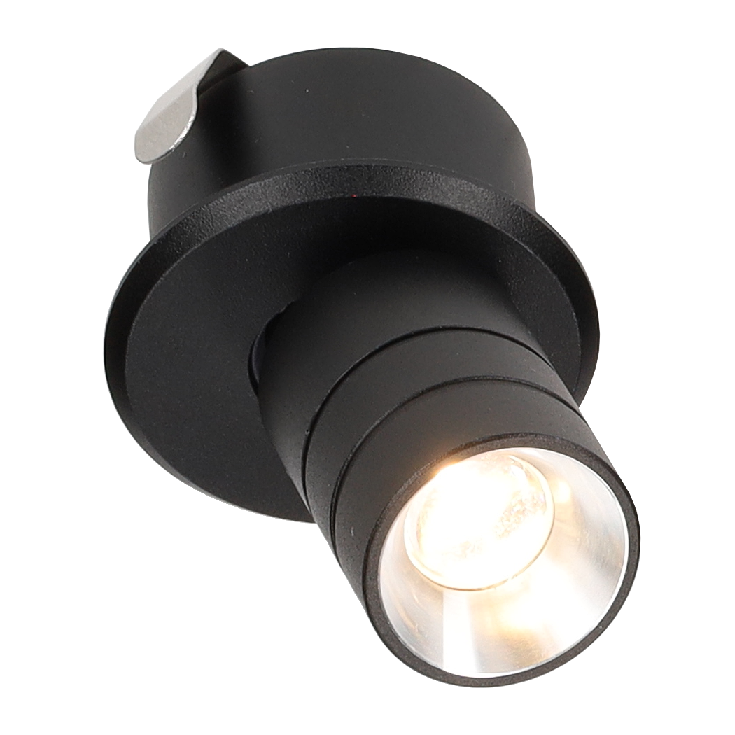 Foco empotrable Rapino mini negro