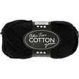 Hilo de algodón Creativ company, negro, 50gr, 170m