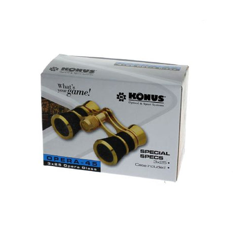 Konus Gafas de Ópera Opera-45 3x25 Negro Oro