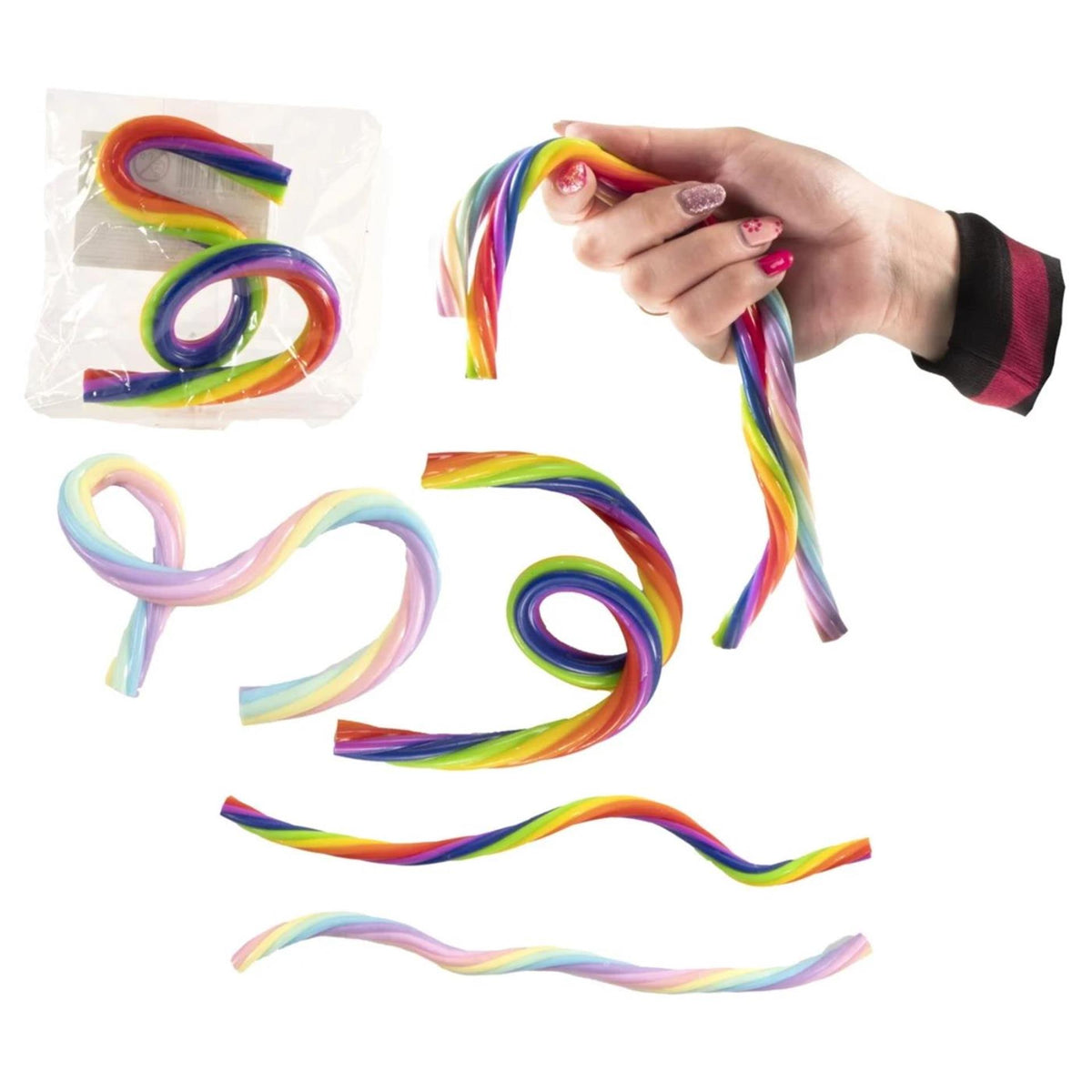 Fideos mono arcoiris 30cm