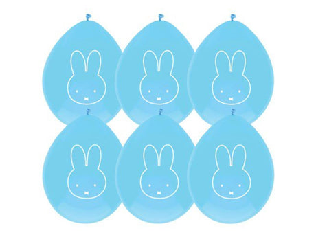 Globos haza miffy niño 30 cm 6 piezas