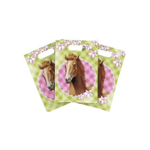 Bolsas de fiesta Haza 6 piezas caballos, paquete de 5