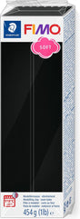 Arcilla de modelar blanda Fimo 454 g negra