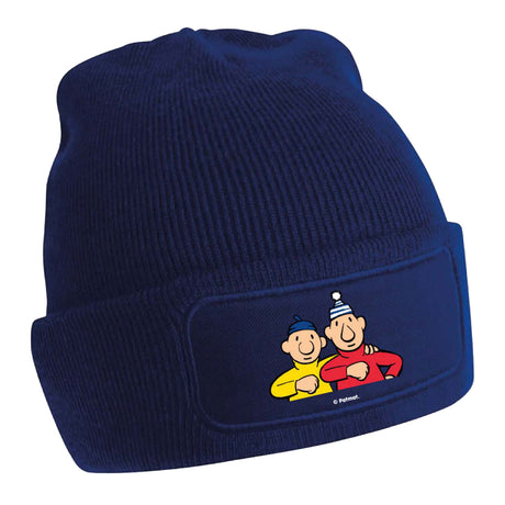 Gorro de vecina y vecina - pat mat azul marino