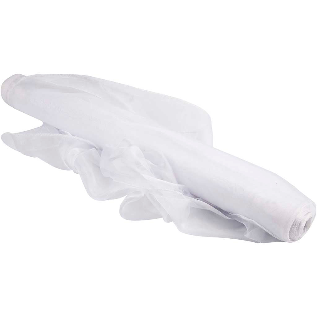 Creativ Company Organza Fabric White, 10m