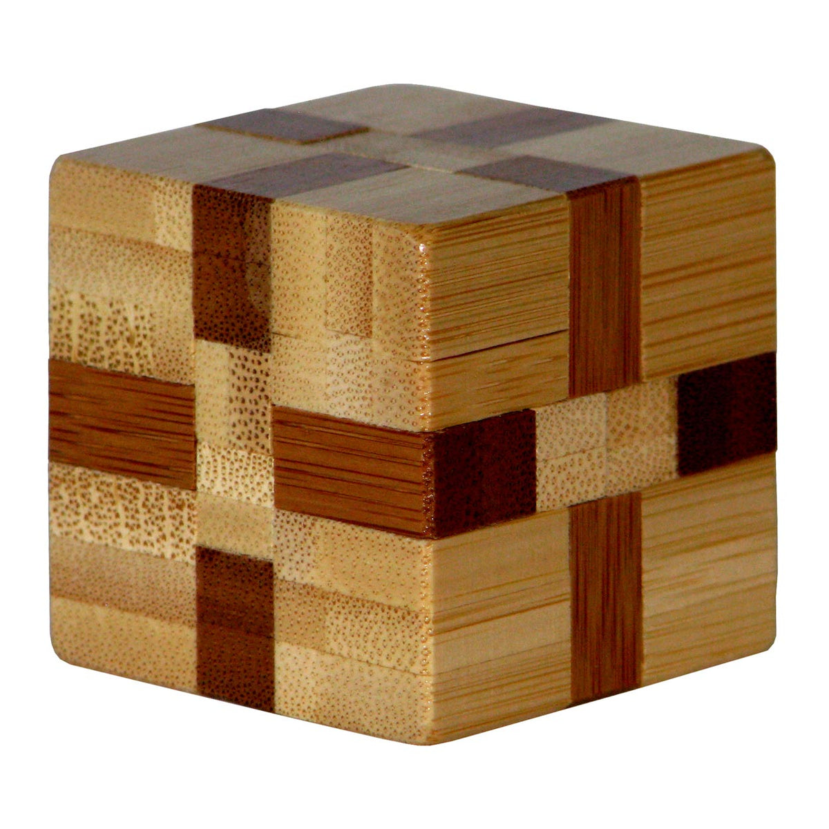 Cubo rompecabezas cerebral de bambú 3d Eureka ***