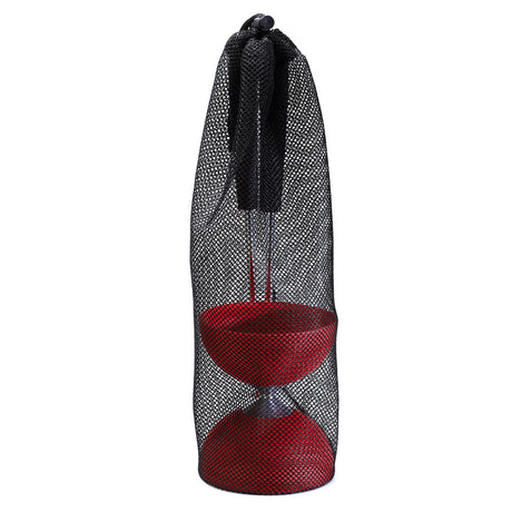 Diabo de goma de Eureka con palos de aluminio - rojo