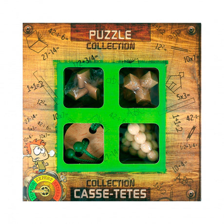 Eureka rompecabezas de madera para el cerebro junior, 4 piezas.