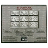 Eureka Steampunk Brain Puzzles Gray, 9st.