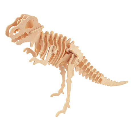Kit de construcción de madera 3D del taller de Eureka Geppetto - Tyrannosaurus
