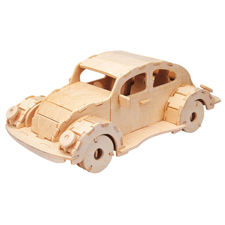 Kit de construcción de madera 3d del taller de Eureka gepetto - coche