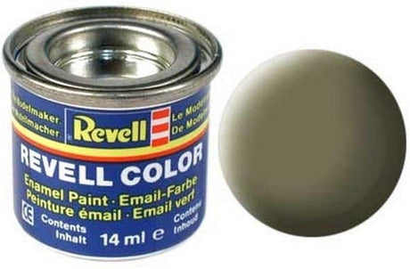 Pintura Revell para construcción de maquetas número 45 oliva claro mate