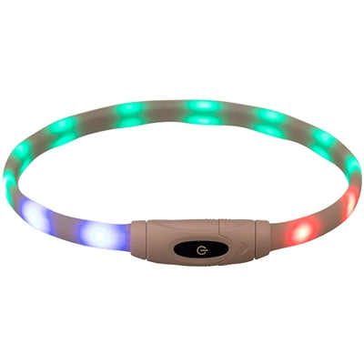 Trixie collar luminoso para perros USB silicona recargable multicolor