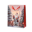 Bolsa de regalo Decoris Papá Noel fabricada en papel FSC 8x18x24cm