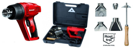 Quemador de pintura eléctrico Einhell th-ha 2000 1 - 2.000 w - 2 niveles de temperatura 350° 550° - incl. accesorios