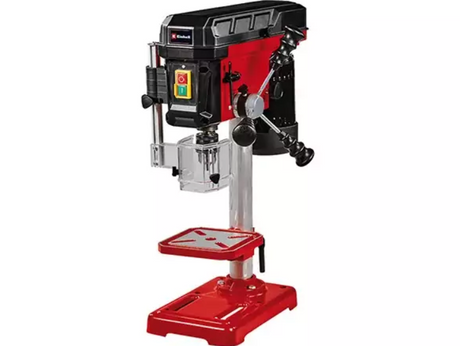 Taladro de columna Einhell tc-bd 450 - 450 w - 600-2.650 t min - b16 - portabrocas sin llave: ø1,5-13 mm - máx. profundidad de perforación: 50 mm - mesa de perforación: 160x160 mm - la mesa de perforación es inclinable, giratoria y regulable en altura