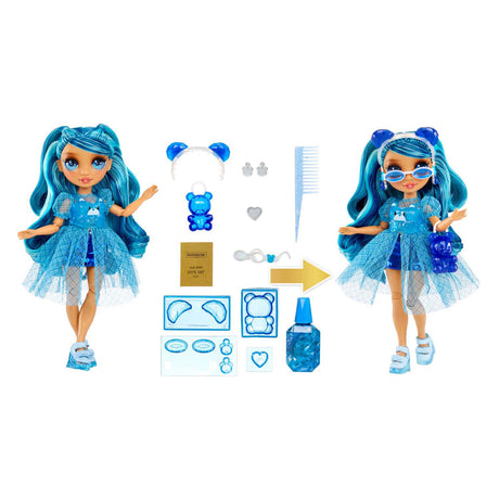 Mga entertainment muñeca de moda arcoíris de alta moda de cristal - skyler