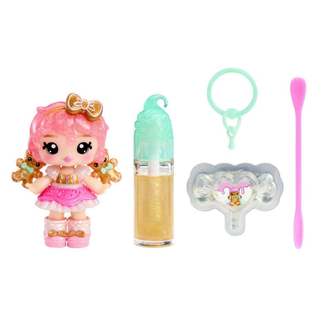 Muñeca yummiland - juego de pan de jengibre gigi con brillo de labios