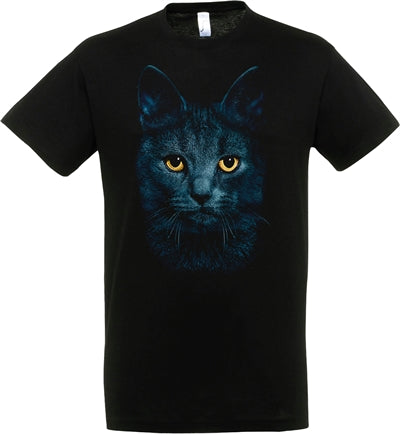 camiseta gato negro negro