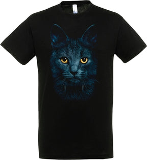 camiseta gato negro negro