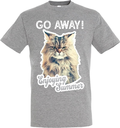 Camiseta vete gato gris