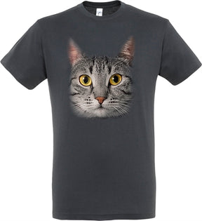 camiseta gris gato gris