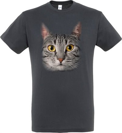 camiseta gris gato gris