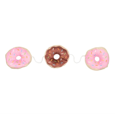 Fuzzyard 3 donuts en cuerda con peluche de hierba gatera