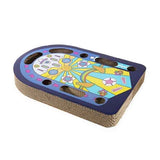 Tablero rascador de palisandro y pista de juego máquina de pinball azul