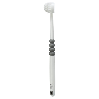 Trixie Cepillo de dientes de 3 cabezales perro gato blanco gris
