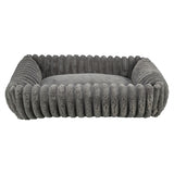 Trixie cama para perros lonni pana angular gris
