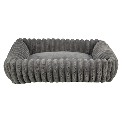Trixie cama para perros lonni pana angular gris