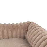 Trixie cama para perros lonni pana angular marrón claro