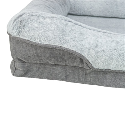 Trixie cama para perros vital lino angular gris gris claro