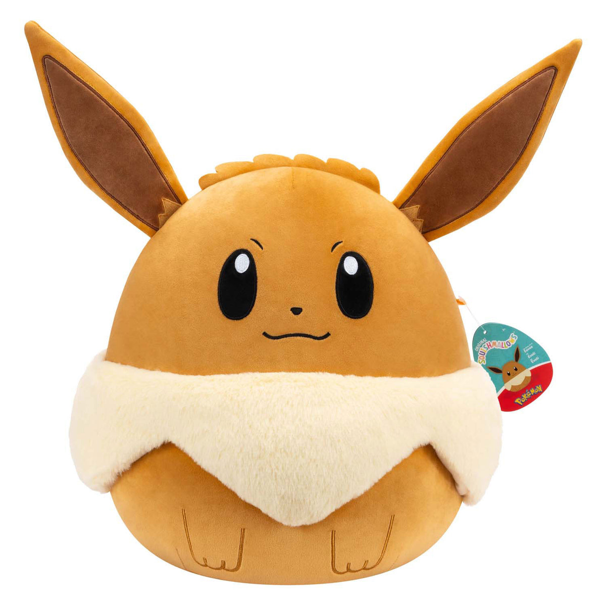 Peluche pokémon Squishmallows - evoli, 35cm