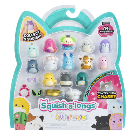 Squishmallows - figuras de juego de squish-a-longs, 14 piezas