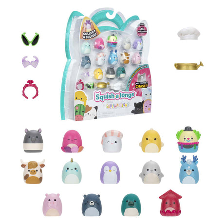 Squishmallows - figuras de juego de squish-a-longs, 14 piezas