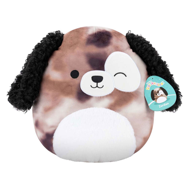 Peluche Squishmallows - perro de mármol marrón zerdan, 30 cm