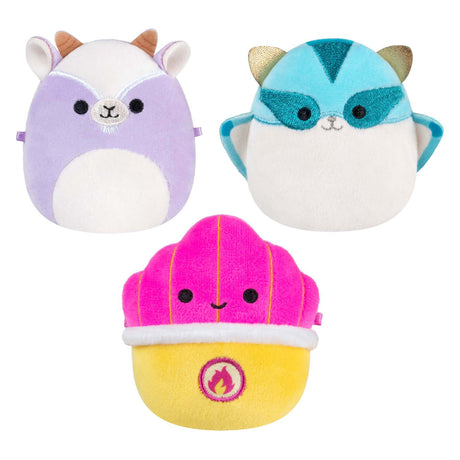 Peluche Squishmallows - micromallows tia, mariska, Louden - 3 uds.