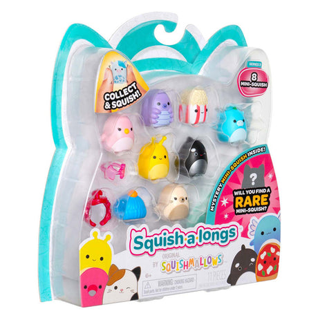 Jazwares squishmallows - figuras de juguete squish-a-longs estilo 2 - 8 piezas.