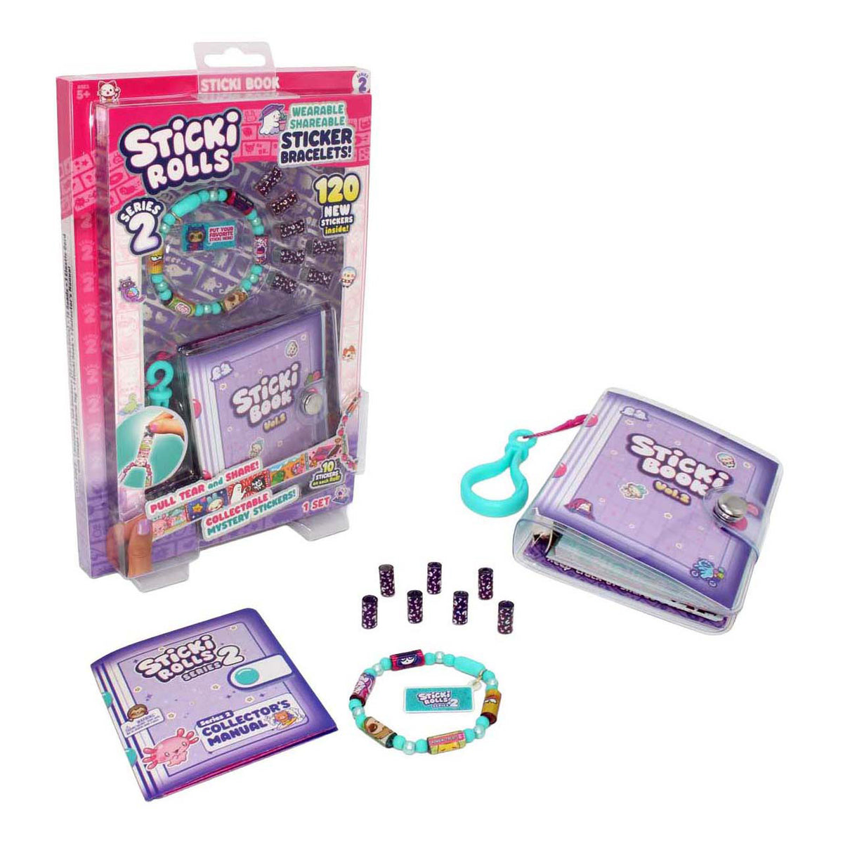 Sticki rolls stickers book wave 2 - libro de pegatinas para niños - coleccionar.